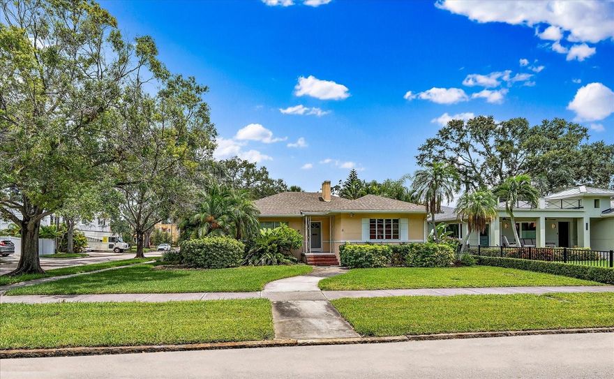 A rare opportunity to create your dream home in the heart of Historic Old Northeast! With a waterview from the front of the property, you're just steps from Beach Dr. and St. Pete's gorgeous waterfront park! Located on one of the neighborhood’s most picturesque brick-lined streets, this 60' x 120' lot offers an unbeatable combination of charm, location, and build potential.
The property is situated in coveted Flood Zone X; this property provides peace of mind, significantly reduced insurance requirements, and flexibility for your architectural vision. This is a prime lot to clear custom home designed to suit your lifestyle.
Enjoy being part of one of St. Pete’s most beloved neighborhoods, where historic character meets walkable convenience. You're just minutes from Coffee Pot Bayou, waterfront parks, boat ramps, and all the shops, dining, and arts of downtown St. Petersburg.