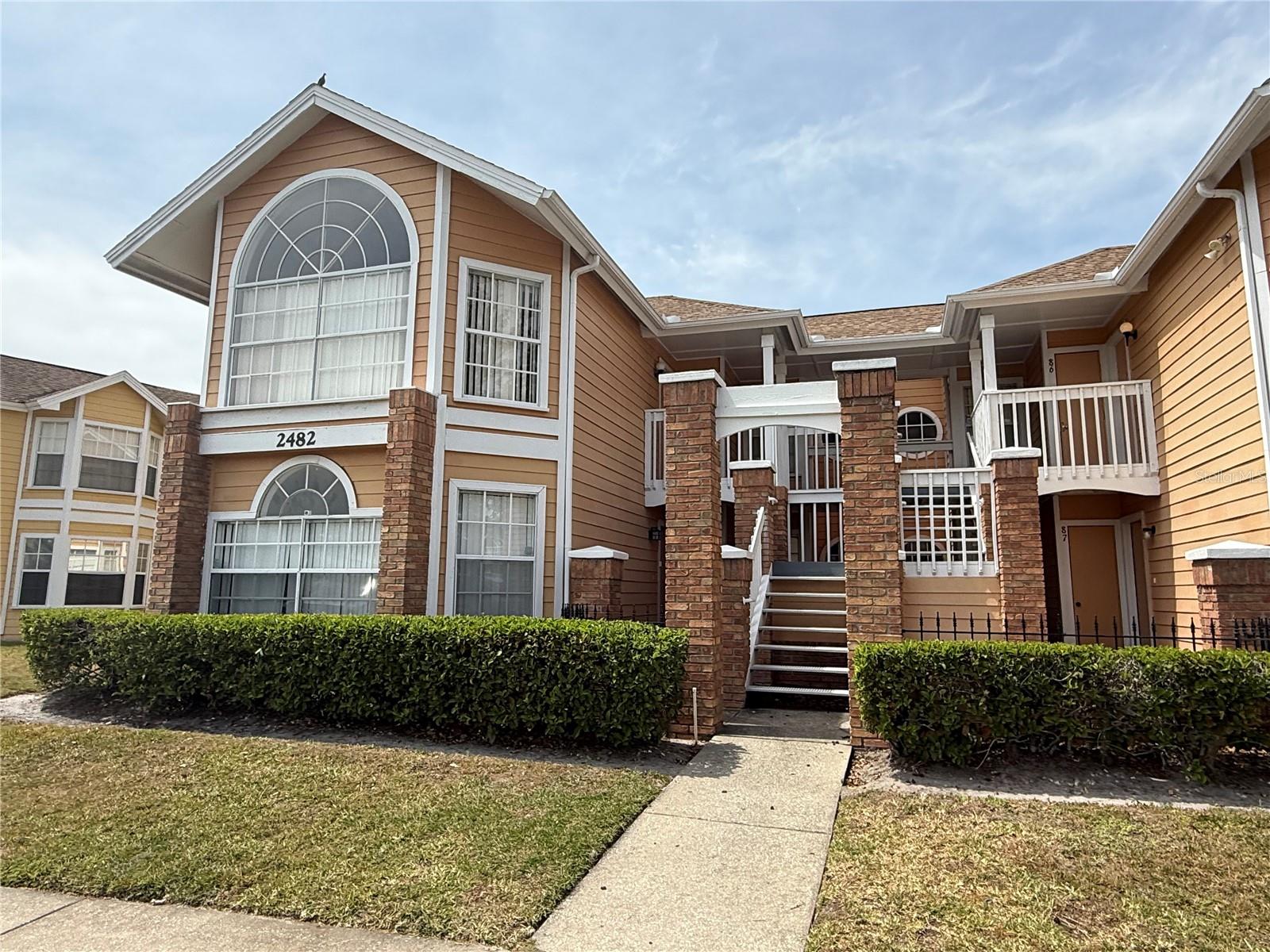 FURNISHED 3 bedroom. 1st FLOOR!! Ceramic Plank flooring. Granite counters. Fantastic condition. See pics. Relax on the private back patio with a view of nature. Steps to pool and fitness center. Washer and dryer in unit. No pets please. No smoking please.