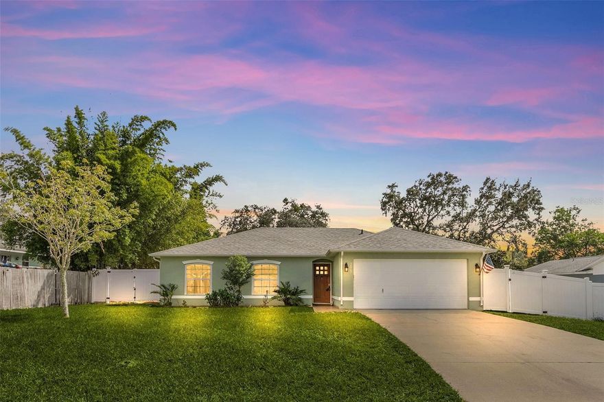 11K PRICE REDUCTION!!! BUYER TO BE GIFTED 13-MONTH HOME WARRANTY AT CLOSING!!
Welcome to your new home with a NEW ROOF! Roof installed 10/4/23, AC was cleaned and maintenance 10/3/23, installed 2017. This charming 3 bedroom, 2 bath home with no HOA awaits its new owner. Welcoming you when you come through your beautifully crafted wood front door is a comfortable floorplan with large open living areas. The kitchen has a modern feel with shaker cabinets, soft close hinges along the cabinets and drawers. The attached dining will be an entertaining launch point for years to come. Your energy efficient windows trimmed with beautiful architrave is another example of the many features in this lovely home. From your tiled front entry way, tile and laminate wood flooring throughout bedrooms, living room, and kitchen, along with ceiling fans in every room; your carpet free home offers comfort and style with every step. Walk out onto your screened patio and enjoy the tranquility and privacy of your fenced in yard equipped with gardening nook and enclosed storage shed.