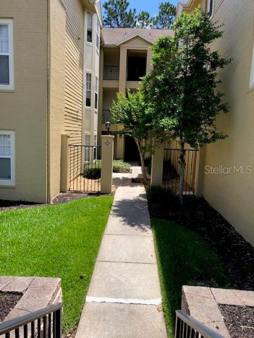 Welcome to this 2 bedroom 2 bathroom condominium located in the desirable gated community of Residences at Sabal Point. Situated on the third floor, this inviting residence features a private balcony with spectacular pond and fountain views, creating the perfect setting for morning coffee or relaxing evenings. 
This spacious split floor plan offers comfortable living and dining areas filled with natural light. The well appointed kitchen provides ample cabinetry and functionality for everyday living. 
Residents of this community enjoy a variety of amenities, including internet service, community pool, fitness center and tennis court. Conveniently located near shopping, dining, major roadways and the natural beauty of Wekiwa Springs State Park.