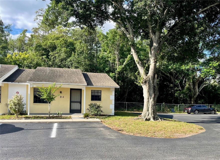 Commuter's Dream! Excellent location tucked away in a quiet beautiful neighborhood near Hwy 19 and downtown Dunedin. This end unit villa is waiting for you near the back of the property with parking right in front.
The sunny and well designed kitchen has plenty of countertop and storage space.
 The spacious open floor plan has a living and diningroom combination. Enter through the sliders to your private screened in lanai, perfect for relaxing evenings. For your convenience, there's a washer and dryer hookup.
There are two spacious bedrooms, each with large closets. The main bathroom has a tub and shower combination. There's even a separate half bath for your guests.
Centrally located between Safety Harbor and Dunedin, enjoy all the dining and shopping choices nearby. Tampa International airport is 30 minutes away. 
Water, sewer and trash included. One year lease. No pets please.
