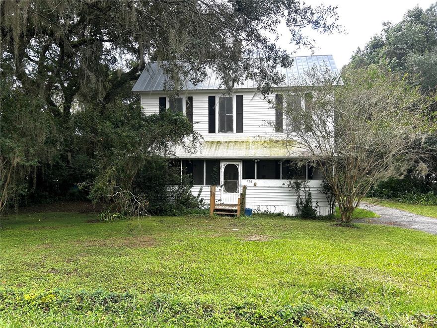Welcome to 108 McClendon Street, a beautifully history filled home in the heart of Lady Lake. This home has NEW INTERIOR paint, NEW toilets, vanity’s, flooring, kitchen countertops, and all NEW stainless steel appliances giving it a bright and modern feel.
Enjoy a spacious floor plan filled with natural light, comfortable bedrooms, and a cozy living area. Walk outside to a beautiful screened-in front porch and a spacious back deck—perfect for relaxing or entertaining. Situated in an extremely convenient location close to shopping, dining, medical, right outside of The Villages, this home offers both comfort and accessibility. With some TLC you will bring this home to life! Selling AS IS, Great investment opportunity!