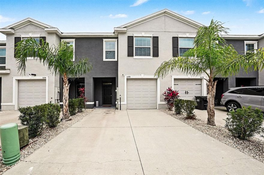 Welcome to this adorable, like-new townhome built in 2021, offering modern upscale and resort style living in the heart of Odessa. This 3-bedroom, 2.5-bathroom home features an open-concept layout with spacious living and dining areas, a convenient half bath, and a charming foyer downstairs. The kitchen is a true standout, boasting stainless steel appliances, wood cabinetry, granite countertops, a tiled backsplash, and large pantry. Sliding glass door leads to the patio for outdoor relaxation.