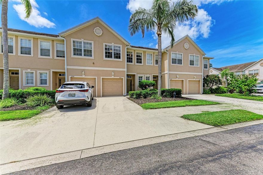 Located in the vibrant heart of Sarasota, this is an incredible opportunity to own a spacious townhome featuring 3 bedrooms, 2.5 bathrooms, and an attached garage just steps away from the inviting community pool. This residence offers the perfect blend of comfort and lifestyle at a very attractive price. Step inside to find an open kitchen that flows seamlessly into a generous great room, all overlooking a private, south-facing screened lanai that is perfect for enjoying sunny mornings or relaxing evenings. Parkstone, a community of 114 charming townhomes, offers an unbeatable location with downtown Sarasota, the stunning Siesta Key Beach, trendy shopping, delectable dining, and a rich cultural scene all within easy reach. For cycling enthusiasts, Parkstone is located just a half mile from the Legacy Trail. For just $300 a month, the HOA covers a range of services, including access to the community pool, lawn maintenance, roof repairs, pest control, public insurance, and trash removal, and the community also offers a pet-friendly environment, making it truly feel like home. Embrace a lifestyle of leisure without the hassles! Seize this opportunity today! Call now to schedule your private showing and discover your new Sarasota home.