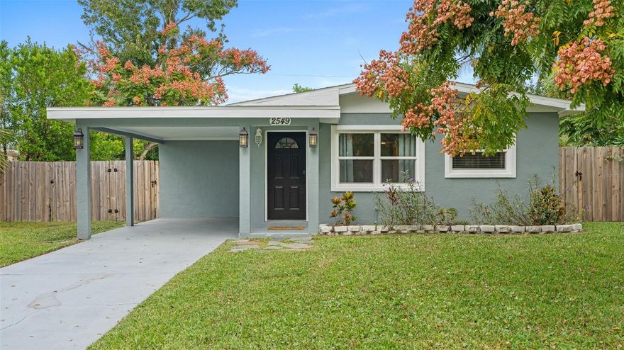 Explore modern comfort in this extensively remodeled three bedroom, one bathroom home in New Smyrna Beach. Featuring a new Chef's kitchen with island, luxury vinyl plank flooring, paint inside and out and a huge, fenced in back yard with large deck for entertaining. This concrete block gem features a newer roof and AC unit, tankless hot water heater and is located need downtown, with easy access to Doris Leeper preserve and kayak launch as well as a public boat ramp with shops and restaurants down the street. Nestled in a highly desirable neighborhood you won't find a better deal! Your ideal coastal lifestyle awaits! ;Water: City