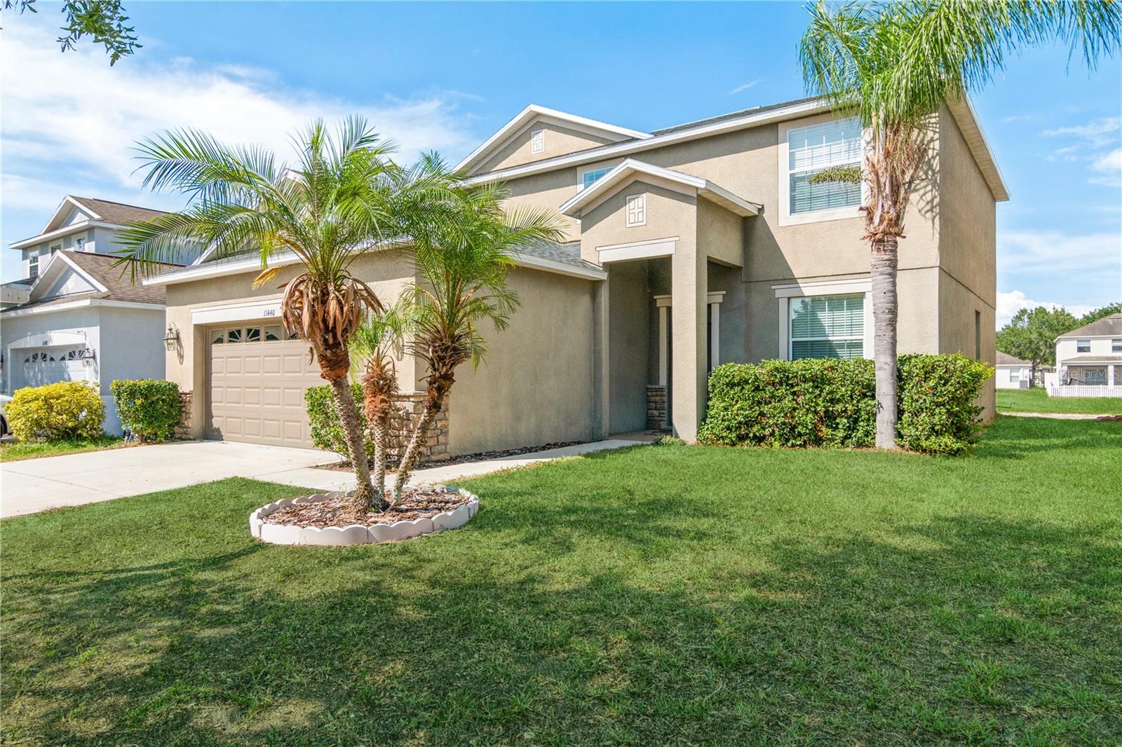 Under contract-accepting backup offers. Welcome to this stunning home located in a peaceful and quiet neighborhood. You'll love the amenities this community has to offer, including a park, pool, basketball goals, and more.
With a BRAND-NEW ROOF, this home boasts the spacious Liberty floor plan built by LENNAR. It features 5 bedrooms and 3 baths, along with a 2-car garage. The convenient layout includes a downstairs bedroom that can be utilized as an office or den, providing flexibility to suit your needs.
Inside, you'll find an open floor plan that promotes a sense of spaciousness, natural light, and allows for effortless entertaining. The kitchen is adorned with granite countertops and stainless-steel appliances, creating a modern and stylish atmosphere.
The master bathroom is a true retreat, featuring dual sinks, a garden tub, and a luxurious feel. Additionally, you can enjoy the serene view of a private pond from the screened-in Lanai, perfect for relaxing or hosting outdoor gatherings.
Convenience is at your fingertips with this prime location. The property is only minutes away from St. Joseph hospital, I75, an array of restaurants, and various shops. Plus, the area is continuously growing, ensuring a vibrant and thriving community.
Don't hesitate to seize this opportunity to make this wonderful house your new home. Schedule a viewing today and discover the perfect blend of comfort, style, and convenience!