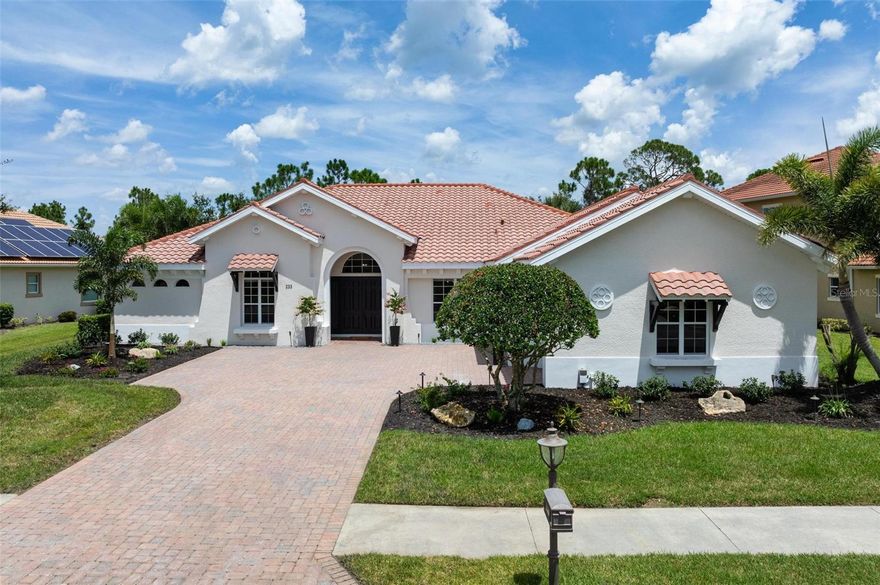 Rare Preserve-View Estate in Venetian Golf & River Club — Elegant Living Meets Exceptional Value.

Significant price reduction + seller offering closing credits for flooring updates!
Tucked away in one of the most private sections of the coveted Venetian Golf & River Club, this Grand Estate home offers a rare combination of timeless architecture, quality construction, generous indoor-outdoor space, and peaceful preserve views.

Set on a larger lot with no rear neighbors, this sprawling single-story residence features 3 spacious bedrooms, 3 full bathrooms, a dedicated home office, and a versatile bonus room that can easily function as a den, gym, media room—or be converted into a 4th bedroom to suit your lifestyle.

From the moment you enter the grand foyer, you'll be greeted by soaring ceilings, refined crown molding, and expansive pocketing sliders that open fully to reveal a screened lanai with serene preserve views. Perfect for those who value privacy, nature, and space, this home feels like a true sanctuary.

The chef’s kitchen is well-appointed with granite countertops, stainless steel appliances, custom cabinetry, a pantry closet, and two dining areas—a formal dining room and a casual breakfast nook that overlooks the lanai, perfect for your morning coffee.

The primary suite at over 450 Sq Ft is a peaceful retreat, complete with a sitting area, dual walk-in closets, private access to the lanai, and a spa-inspired en suite bathroom featuring dual vanities, a soaking tub, and an oversized walk-in shower.

Two additional guest bedrooms are located on the opposite side of the home, each with nearby bathrooms for added privacy and convenience. One of these serves as a full pool bath with direct access to the lanai.

Step outside and enjoy the Florida lifestyle from your screened outdoor living space, which includes a heated saltwater pool and spa, dual waterfalls, and lush, refreshed landscaping. The outdoor kitchen features a brand-new built-in gas grill, never used! Beverage fridge, and bar seating—making entertaining effortless. Multiple lounge, dining areas and an oversized umbrella offer plenty of shade and comfort.

Additional highlights include a side-entry 3-car garage, two new HVAC systems, fresh interior and exterior paint, and meticulous maintenance throughout—creating a truly move-in-ready experience.

Unlike many newer neighborhoods, this home offers a larger lot, quality construction, and a quiet, established setting that’s hard to come by today.

Just a short walk from the River Club, residents enjoy resort-style amenities including a tropical pool, lap pool, fitness center, tennis, pickleball, Tiki bar, restaurant, nature trails, and optional championship golf. Located minutes from I-75, Sarasota Memorial Hospital–Venice, and downtown Venice’s beaches, shops, and restaurants.

Whether you're searching for a full-time residence or a seasonal retreat, this is an incredible opportunity to own a beautifully designed, well-built home in a premier gated community—with motivated sellers and real value on offer.

Take a second look—this hidden gem may be exactly what you’ve been waiting for.
