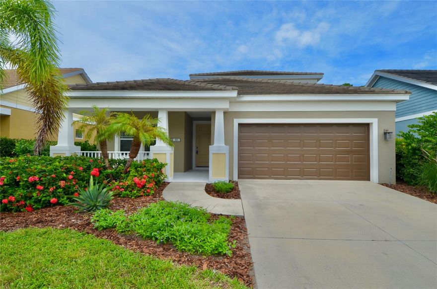 One or more photo(s) has been virtually staged. HOT NEW PRICE!! Beautiful Large Home With Private Setting! Step into this thoughtfully designed 2,438 square foot home located in the desirable Windwood Community. With 3 bedrooms plus a den, 2.5 bathrooms, and a 2-car garage, this home offers the perfect balance of comfort and functionality. The open floor plan makes a strong first impression, connecting the kitchen, dining, and living areas seamlessly. The kitchen is a true highlight with stainless steel appliances, a large walk-in pantry, granite countertops, and a substantial island that doubles as a gathering spot. White cabinetry offers plenty of storage, and modern pendant lighting adds a warm touch to the space. The living area is filled with natural light from the large windows and sliding glass doors that lead to the covered lanai. The front porch and lanai expand your living space outdoors, offering plenty of room for relaxing or entertaining. Neutral tile floors throughout the main living spaces provide both style and easy maintenance. The primary suite is spacious and private, with direct access to the backyard through sliding doors. The ensuite bath features a glass-enclosed shower, dual sinks, and a separate water closet. Two additional bedrooms, a den, and another full bath provide flexibility for your needs. Outside, you’ll find a well-maintained fenced yard bordered with lush greenery and palm trees, offering both privacy and space for outdoor enjoyment. The landscaped front entry and covered patio add to the home’s welcoming curb appeal. Additional highlights include a laundry room, high ceilings, freshly painted interior and exterior, storage closet underneath stairs, half bath for guests, common area for upstairs bedrooms, and a fenced backyard with preserve view. The home’s layout and inviting design make it a standout in Windwood. Located less than a mile from Sarasota Memorial Hospital (SMH) Venice campus, Publix shopping center, and minutes from I-75, this home offers both convenience and comfort. This home is also in close proximity to multiple golf courses, parks, schools, shopping, restaurants, Venice Island and Historic Downtown Venice, and multiple Gulf beaches. Don’t miss the opportunity to see how this home brings together open-concept living, modern finishes, and comfortable spaces inside and out!