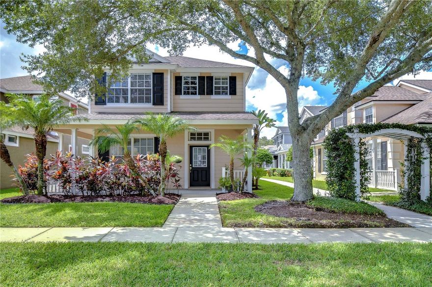 Location! Location! Nestled within the beautiful, gated community of The Vineyards in Westchase. Step inside to be greeted by an abundance of natural light, creating an atmosphere of expansive serenity. The floor plan features 3 bedrooms, 2.5 bathrooms, 2 car garage, the blended living-dining area is ideal for putting on gatherings that can flow indoors & outdoors to the covered wraparound porch & lanai. The low Hoa fee includes yard maintenance and access to an amazing community pool. Enjoy winding walking paths & lakeside Gazebo. Enjoy the convenience of this magnificent location, within walking distance of the top-rated Westchase Elementary, multiple shops, restaurants, and events at WEST PARK VILLAGE. Within 10 minutes to the Citrus Park Mall, 20 min to Tampa Int. Airport, 30 min to Downtown Tampa and Beaches.