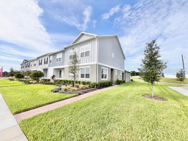 Come take a look at this wonderful New Construction 3 bedroom 2.5 bathrooms 2 car garage Townhome. This home comes with a Living room, Dining room, and Breakfast bar. The kitchen includes a microwave, stove, refrigerator, and dishwasher. Inside utility room with a washer and dryer. Tile and Carpet throughout the home. The backyard features an open patio. Lawn care is included & pets are allowed. Community Pool. Year built is 2025 and it has 1800 SQFT. NO SMOKING.