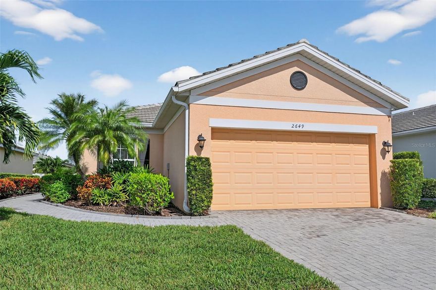 Your Sandoval Paradise Awaits: A Gated, Resort-Style Oasis in Cape Coral! Step into the enviable Sandoval lifestyle with this exquisite, move-in-ready home. Perfectly positioned within this sought-after, gated community, this property offers the ultimate blend of comfort and resort-style living. The bright, open-concept layout features 2 bedrooms, 2 en-suite bathrooms, and a versatile den/flex room, all connected by continuous, pristine tile flooring. Enjoy an abundance of natural light streaming through large windows, accentuated by high tray ceilings that create an airy, elegant atmosphere. The gourmet kitchen is the heart of the home, boasting granite countertops and modern appliances, ideal for casual dining or entertaining. Extend your Florida living outdoors onto the extended, screen-caged lanai and private backyard, offering ample space for relaxation and entertaining year-round. As a Sandoval resident, you gain access to the amazing amenities, with the lagoon-style pool with a waterslide, stay active at the state-of-the-art fitness center, or enjoy a game on the Tennis, Pickleball, and Basketball courts. Plus, with the 2-mile Esplanade linear park for walking/biking and 2 dog parks, every day feels like a vacation. Conveniently located near Veterans Parkway, you're minutes from Surfside Shops, dining, and Starbucks. Don't miss the chance to experience this unique Cape Coral paradise—schedule your private showing today!