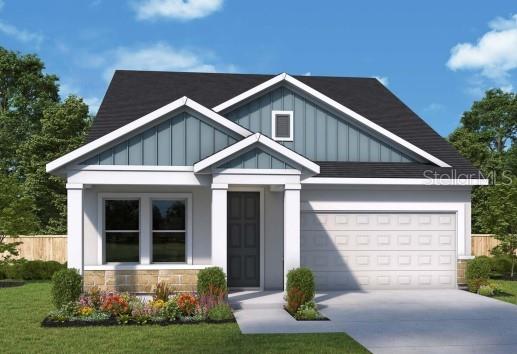 Under Construction. Award-Winning David Weekley Homes’ signature craftsmanship is evident throughout our Allman plan. Your open and bright study provides a dedicated place for an organized home office or a refined sitting area. Prepare holiday feasts and everyday meals in the incredible collaborative space of the streamlined kitchen with white cabinets and contrasting black island with upgraded quartz countertops. Build lifelong memories together in the brilliant design space of the open-concept family and dining area. The upstairs bedrooms provide amazing places for personalization and growth. The large retreat is perfect for a game room, media room or second living room. Begin and end each day in your gorgeous Owner's Retreat, which includes a pamper-ready bathroom and a deluxe walk-in closet. You'll love Living Weekley in this refined new home plan. Enjoy all the nearby conveniences Oakfield at Mount Dora has to offer. Walk to Publix from inside the community. Grantham Point boat ramp and lighthouse is a 6-minute drive. Downtown historic Mount Dora at Donnely Park is a 6-minute drive. Advent Health Waterman Hospital is a 15-minute drive. Target and Walmart are 11 minutes away. The 453 Expressway on ramp is 5 minutes from Oakfield giving you easy high speed access South towards Winter Garden via 429 or North towards Sanford via the new Wekiva Parkway.