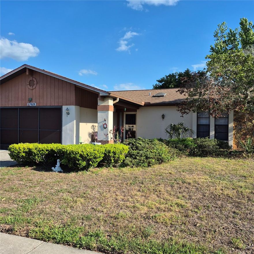 COZY UP TO THE WARM, WOOD BURNING FIREPLACE and relax in your lounge chair. TAKE A DIP IN THE POOL while enjoying the water view in the back yard, This is a 2 bedroom 2 full bath WELL MAINTAINED home with garage. ONE YEAR HOME WARRANTY offered at this great price !! Hard to find a home with pool, garage & fireplace at this price in such good condition. Grandma baked cookies in this kitchen and Grandpa was a handyman. This house has a real feel of HOME......