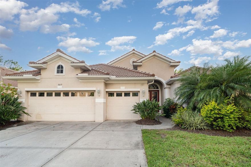 Experience Florida living at its finest in this well-maintained 4-bedroom, 3-bathroom pool home, ideally situated in a prestigious gated golf course community in North Port. Surrounded by top-rated schools and a fantastic neighborhood atmosphere, this property offers both comfort and convenience.

Designed for seamless indoor and outdoor living, the home features a gunite pool and spa, sliding glass doors, outdoor fans and lighting, and multiple areas for relaxation and entertainment. Inside, enjoy soaring ceilings, porcelain tile flooring, ceiling fans, and a living room with custom built-in features. Additional highlights include a sitting room, a library/study, and a whole-home audio system.

A brand-new roof (2025) adds peace of mind, and the property includes a spacious 3-car garage with dedicated golf cart storage. This home will be sold as-is and comes partially furnished, giving the next owner the opportunity to personalize it to their taste.

Step outside to your private pool and spa retreat, or enjoy the community’s outstanding amenities—golf, parks, and nearby springs, shopping, and dining. With its prime location, thoughtful design, and vibrant surroundings, this home is perfect for both everyday living and entertaining.