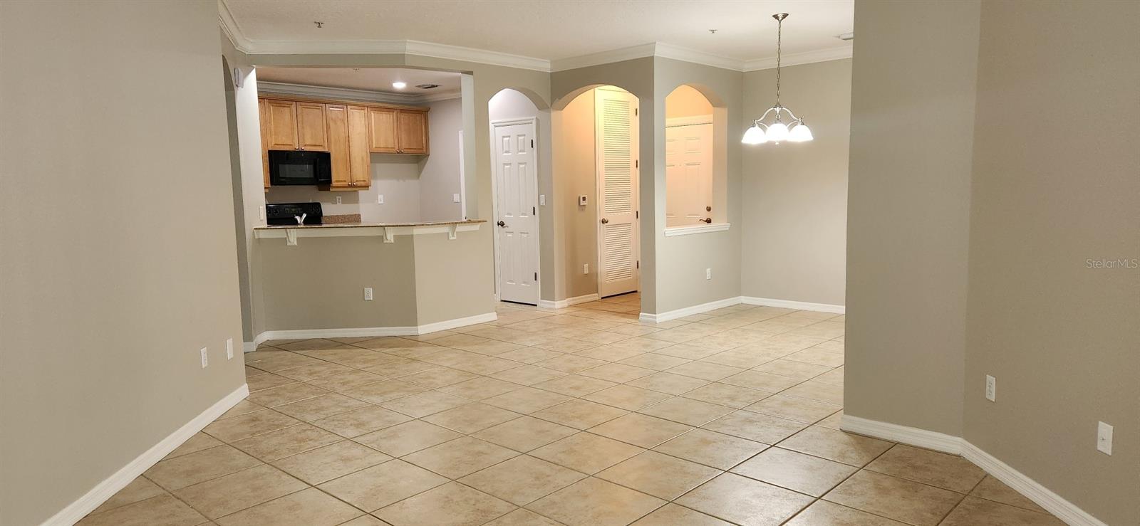 Great apartment for rent in the beautiful City of Windermere Orlando FL, 3 bedrooms 2 full Baths, corner unit on the first floor of the building, screened private patio, new paint throughout, spacious dining and living room area, large kitchen, moder tile and laminate flooring, fans in all bedrooms and living room, 2 parking spaces, water included. Community offers clubhouse with pool, fitness center and tennis court. Easy to show.