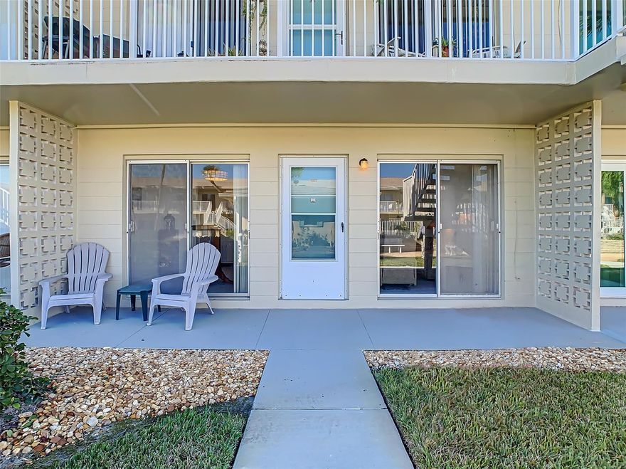 AMAZING VALUE FOR this rarely available first-floor condo location! This is New Smyrna Beach Living at its best. The Venetian on the inter-coastal is located within walking distance to the New Smyrna Beach Marina, Flagler Avenue, and downtown Canal Street where you will find some of the best shops and restaurants in the area. This unit also includes an assigned carport space located steps from the back door including extra storage space. Enjoy beautiful sunset views from the community dock or launch your kayak or paddleboard right from the property. There is also a small clubhouse with a kitchen, Locked bike, kayak storage, and boat slips if available. Come be a part of the New Smyrna Beach LifeStyle!
All information is intended to be accurate but cannot be guaranteed. ;Water: City