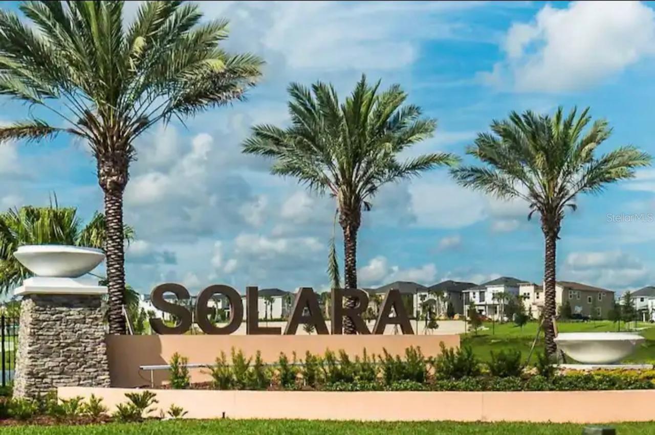 Spectacular Furnished Home near Disney World, this is a beautifully short-term vacation home with 6 Bedrooms, 5 Full Bathrooms and a half bathroom with ,4098 square feet. A majestic property located in the coveted Solara Resort community in Kissimmee, FL, this charming home is perfect for entertaining and family life. The kitchen features stainless steel appliances, sleek granite countertops, and plenty of storage space. The cozy living room offers abundant natural light. The master bedroom is a haven with a large walk-in closet and a very spacious bathroom with a deep soaking tub and separate shower. the property has short term rentals