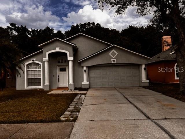 Available 3 Bedroom, 2 Bathroom, 2 Car garage located in the heart of Wesley Chapel in Meadow Pointe. Home has an open floor plan that flows from Living room/dinning room to the kitchen/family area out to the screened in patio. Kitchen is appointed with granite counters, black appliances and a generous number of cabinets. Stove and water heater are operated by natural gas. There is a great-sized master bedroom that features a dream walk in closet with shelving and organizers. One of the secondary bedrooms features a built-in Murphy Bed. Laminate flooring throughout and inside laundry room tops it off. Being a resident, you will have access to the awesome Meadow Pointe Community Center. Amenities include pools, tennis courts, clubhouse etc. Wesley Chapel has so much to offer, with restaurants ,shopping, entertainment and medical services moments away. Be sure to schedule your showing today!