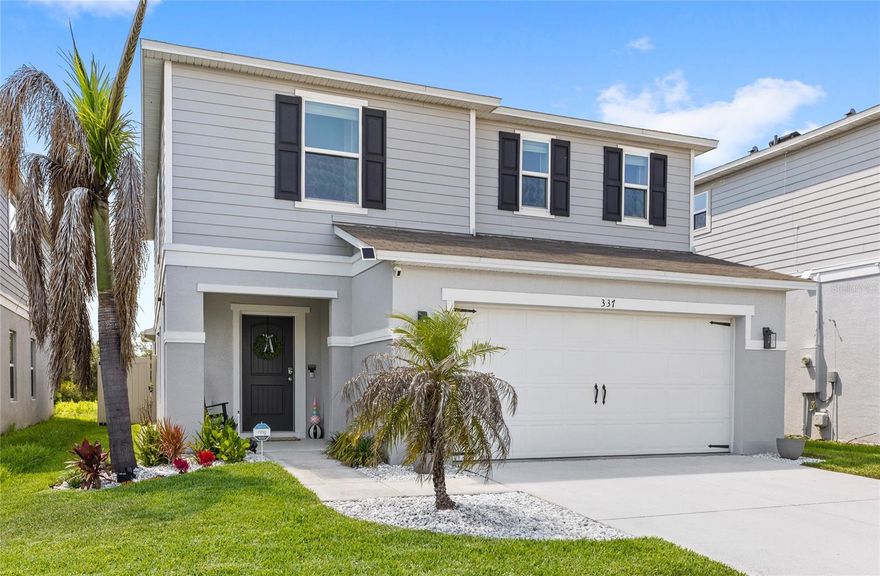 Beautifully upgraded home in Preserve pointe  with modern updates throughout! Features include recessed halo lighting on both floors, updated kitchen backsplash, reverse osmosis water filtration system, newer stainless steel appliances, remodeled half bath, upgraded laundry room and pantry shelving, ceiling fans in all bedrooms, electric fireplaces in the living room and primary suite, updated bathroom fixtures, upgraded primary closet shelving, and all new black hardware throughout. Enjoy a screened-in lanai, fully fenced backyard, gutters, no rear neighbors, and stunning sunset views every evening. Conveniently located just 20 minutes from Disney with a low HOA. Assumable 2.7% mortgage available for qualified buyers using the seller’s lender. Move-in ready!
