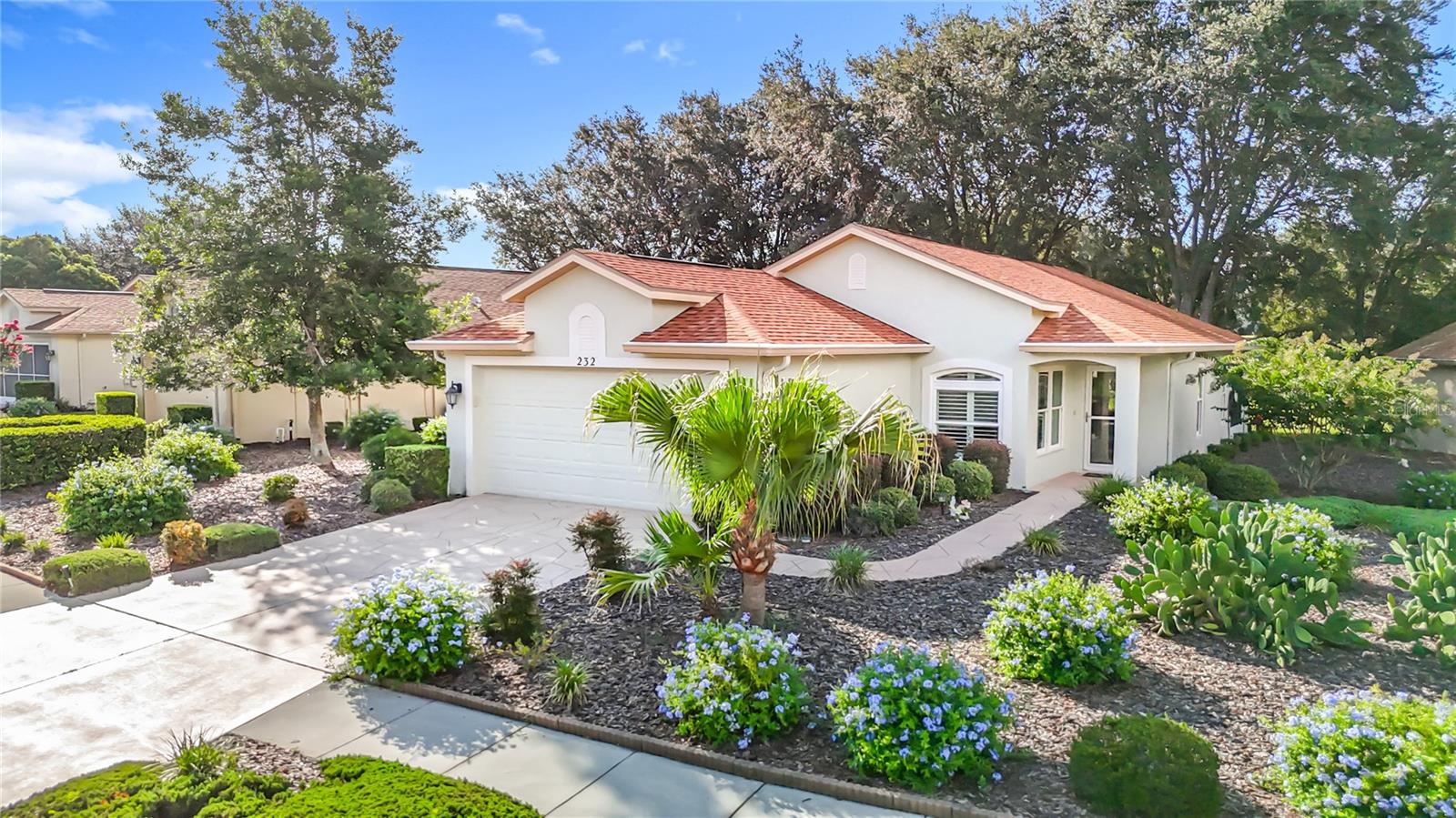 Come and see this wonderful home with its Florida Maintenance Free Lifestyle at "The Wellington at Seven Hills", a 24-Hour Guard Gated Community which is one of the Highest Rated 55+ Communities in all of Hernando County! This Extremely Well Maintained and Cared for 2 Bedroom, 2 Full Bath, 2 Car Garage. It is a Patio home that Features the Ever-Popular open kitchen to the Family Room, with soaring vaulted ceilings, Plantation Shuttered covered windows, and newly installed windows in 2020. Enjoy lots of natural light and the recessed lighting and plant shelving. Come and see lots of kitchen cabinetry storage, Corian Counter Tops, Closet Pantry, an eat in Kitchen Nook and Easy Access to the Full-Sized Laundry Room. The larger primary bedroom showcase's wood laminate Flooring, walk in Shower, and a Large Walk-In Closet. The 2nd Full Sized Bath has a Large Mirror and oversized Lighting, Vanity Storage and a Combo Tub and Shower. The family Room has double sliding glass doors that lead you to the privately enclosed Lanai with newer windows, that are screened and of solid vinyl which Offer beautiful Siren backyard views and NO REAR NEIGHBORS! Relax and enjoy this wonderful space with friends and family! Wellington at Seven Hills’ Residents Gather with Friends and Neighbors at our Spacious Clubhouse, which is the Focal Point for All Community Activities. Community Residents can Meet for a Game of Billiards, Utilize the Fitness Room, browse through the library or dine at Wellington’s Bar and Grill. The community amenities continue with Tennis and Pickle Ball Facilities and a beautiful Olympic-size Swimming Pool and great lounging areas. There are many well-maintained sports courts as well, including those for Bocce Ball and Horseshoes. Residents can also enjoy a very active social and entertainment community which offers engaging events throughout the Year. This neighborhood is close to Shopping, Banking, Restaurants and in Close Proximity to the Tampa General Hospitals and Medical Center and the YMCA, which Offers a heated Olympic style swimming pool, well-Equipped full-sized gym and lots of family and adult Classes and Clubs. Newer Roof 2023. Low HOA of Only $225.00 a Month and $204.00 a Month for the Patio Fees Which Covers your Outside Maintenance, Internet and TV. No CDD's! Please visit the community webpage to see all that this community has for its residents! Wellingtonhomes.com