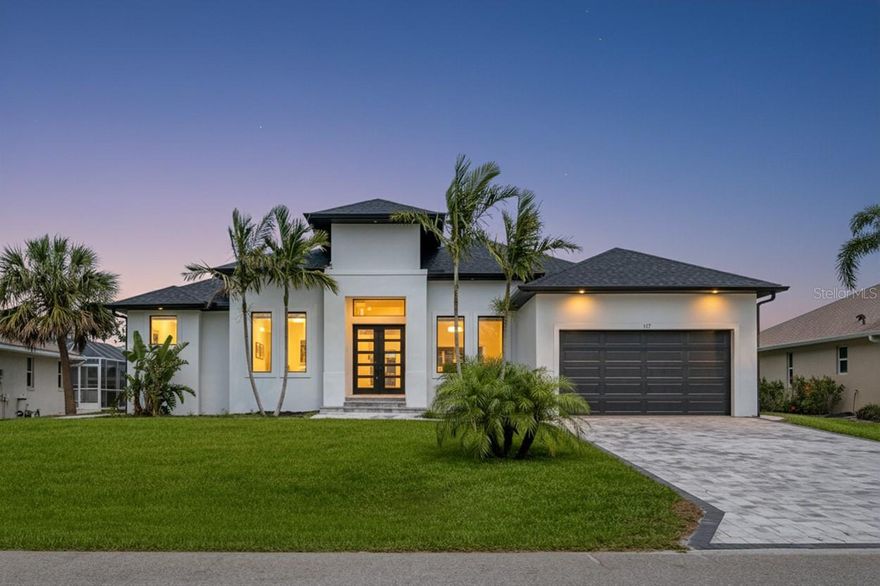 Take a look at this stunning home located in the desirable Rotonda Long Meadow neighborhood! This amazing property offers 3 bedrooms and 2.5 bathrooms, along with a dedicated office/den, totaling just over 2,200 sq ft of stylish living space.
The open floor plan creates a bright and airy ambiance, showcasing 12-foot ceilings in the main living area. The kitchen is a modern design with custom waterfall quartz countertops.
Featured corner walk-in pantry for added space. Move in ready with stainless steel appliance. 
The primary suite is spacious with walk-in closets, a roomy bathroom, and a beautiful glass door shower.
Venture outside to discover your own private, screened pool and spa, and an outdoor shower, perfect for enjoying relaxation and entertainment year-round. The outdoor area is partially covered and beautifully lit. Lush landscaping adds to the appeal both in the front and around the pool area.
Nestled on a quiet paved street, this home is just a short distance from golf courses, beautiful beaches, shopping, and dining options—making it the perfect Florida retreat!