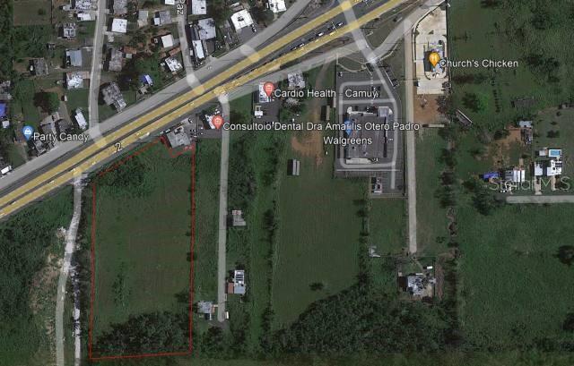 5 cuerdas on PR-2 in Camuy for sale for $5,890,000 with C-I zoning in front and A-G zoning in back. PUT clasification is SRC.