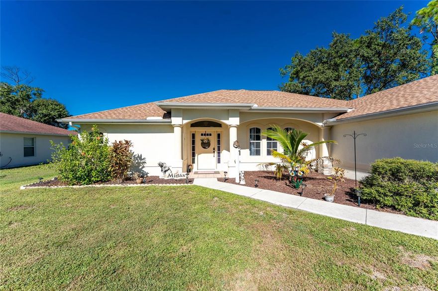Welcome to your own private retreat! This beautiful 3-bedroom, 2-bathroom pool home offers comfort, convenience, and peace of mind with a new roof and a well-maintained septic system (pumped May 2025).
Step inside to find a bright, open floor plan featuring a stunning kitchen with solid surface countertops, wood cabinetry, and plenty of space for family gatherings or entertaining guests.
Relax in your sparkling pool or enjoy the fully fenced backyard, perfect for little ones and pets to play safely.
Nestled in a quiet neighborhood with no HOA or CDD fees, you’ll have the freedom to truly make this home your own. Conveniently located close to shopping, schools, restaurants, hospitals, and world-class beaches, this home offers the best of Florida living.
Don’t miss your chance to own this move-in ready gem — schedule your private showing today!