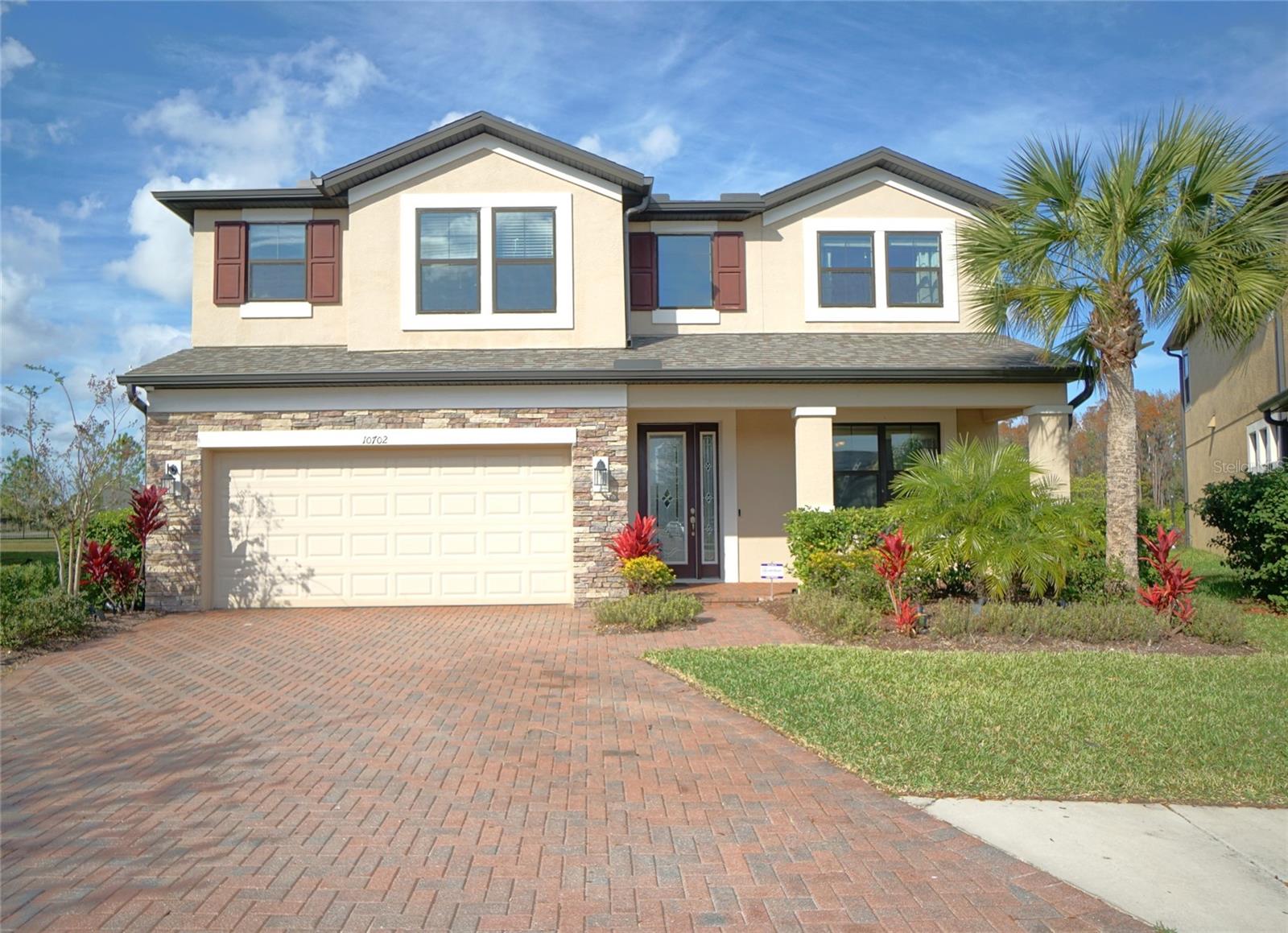 K-BAR RANCH Gorgeous cul-de-sac Home - 5-bedroom, 5-bath, 2-car garage home boasts 3,814 SQ FT of living space in the K-Bar Ranch community of New Tampa. Entering the foyer is the living room. The dining room/ family room combination opens to the kitchen. Sliding glass doors lead to the covered back-screened porch with a pond view. The kitchen has plenty of wood cabinets, a walk-in pantry, an island, and stainless-steel appliances including a Side-by-side refrigerator, electric cooktop with vent hood, dishwasher, and a built-in oven and microwave. Right off the kitchen is the laundry room with lots of storage and cabinet space and a full-size washer and dryer. The first floor has one guest room with ample closet space and a bathroom with a walk-in shower. There's also a hall bath with a walk-in shower closer to the kitchen and family room area. Upstairs you will find a large loft area that could be used as a family room or entertainment area. The master suite is very spacious and has plenty of lighting. The master bath features dual vanities, a soaking tub, a walk-in shower, a separate toilet room, and a spacious walk-in closet. Two more bedrooms are found upstairs with access to the hall bath. An additional guest bedroom features an en suite bath with a tub. Blinds are found throughout the home, the home also has an EV charger and water softener for the whole house. The amenities include a zero-entry community pool, cabanas, a clubhouse, a playground, tennis courts, and a gym. Located close to Bruce B. Downs, USF, I-75, stores and restaurants.
All Hoffman Realty residents are enrolled in the Resident Benefits Package which is an additional $49/month, payable with rent and includes utility concierge service making utility connection a breeze during your move-in, HVAC air filter delivered monthly (for applicable properties), our best-in-class resident rewards program, online maintenance portal, online rent payment portal, one late-fee waiver and much more! Learn more at Resident Benefits Package.
If you decide to apply for one of our properties, there is an $99 per adult application fee that is non-refundable. Anyone aged 18 or above who will be residing at the property must apply. We will (1) check your credit report; (2) check for recent evictions; (3) verify your employment, if applicable; (4) personal income, assets, or assistance must be sufficient and verifiable; (5) verify your previous landlord references; and (6) perform criminal background screening; (7) be aware that some associations also have application fees. We encourage you not to apply if you have bad credit references or poor rental history.