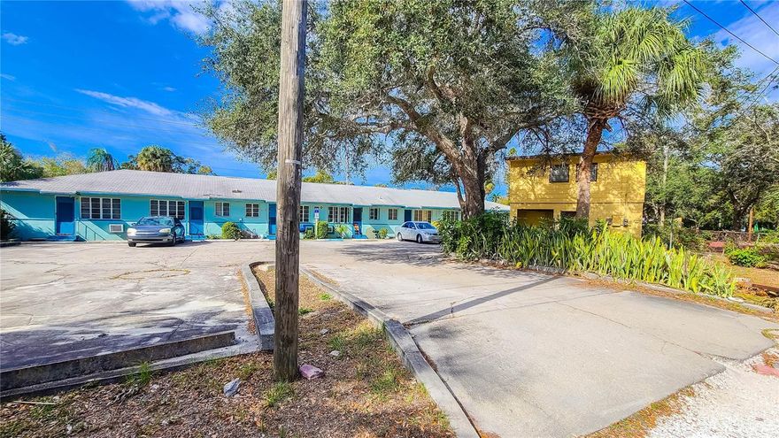 10 Unit apartment complex sitting on a Half Acre Located just minutes from DOWNTOWN ST PETE & TROPICANA FIELD!!!    It is in the opportunity zone and with TAX benefits to buying there & GRANTS FOR RENOVATION FOR WORKFORCE HOUSING.  IT is in an area that is being developed all around this property. Currently there are 9 units occupied ,unit 3 is not  occupied and has some  fire damage.