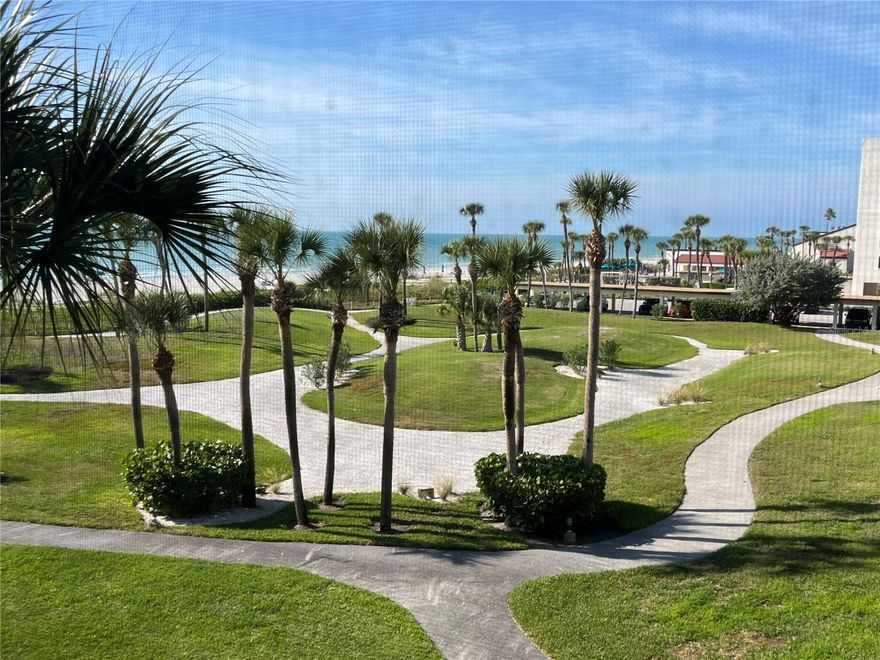 Beachfront condo for sale renovated in coastal style. Available in the sought-after Seaplace community on Longboat Key. Ideally designed with an open floor plan, this residence is positioned to capture breathtaking views of the Gulf, offering stunning vistas of shimmering turquoise waters, its pristine sand beach and lush tropical landscaping. Turnkey furnished. This beach condo features an updated and open kitchen with granite countertops and stainless steel appliances, creating an inviting space for cooking and entertaining. Both bedrooms are impressively spacious, and the primary suite has a generous walk-in closet and a lovely waterfront view. Enjoy your morning coffee or sunsets from the screened-in lanai, where the sweeping Gulf views serve as your daily backdrop. For added convenience, the condominium includes a separate storage unit ideal for bikes, beach gear and more. Residents of Seaplace enjoy one of the most desired settings on Longboat Key. Spanning 43 acres along the Gulf, this private, gated community offers a half mile of pristine beachfront with complimentary beach chairs and umbrellas. Resort-style amenities include two heated swimming pools, two spas, a kiddie pool and a playground. The recently remodeled clubhouse features a fitness center, sauna, library, large kitchen, enhanced audio/visual capabilities, and a spacious Gulf-front patio equipped with multiple grills. Additional amenities include three Har-Tru tennis courts and a scenic one-mile walking trail. Enjoy the best social community with gatherings at sunset and happy hour. Whether you’re seeking a tranquil coastal retreat or a vibrant, amenity-rich social community, this Seaplace condominium delivers the best of Longboat Key living. Short drive to Publix/CVS and to easy to drive to get to downtown Sarasota and the airport.