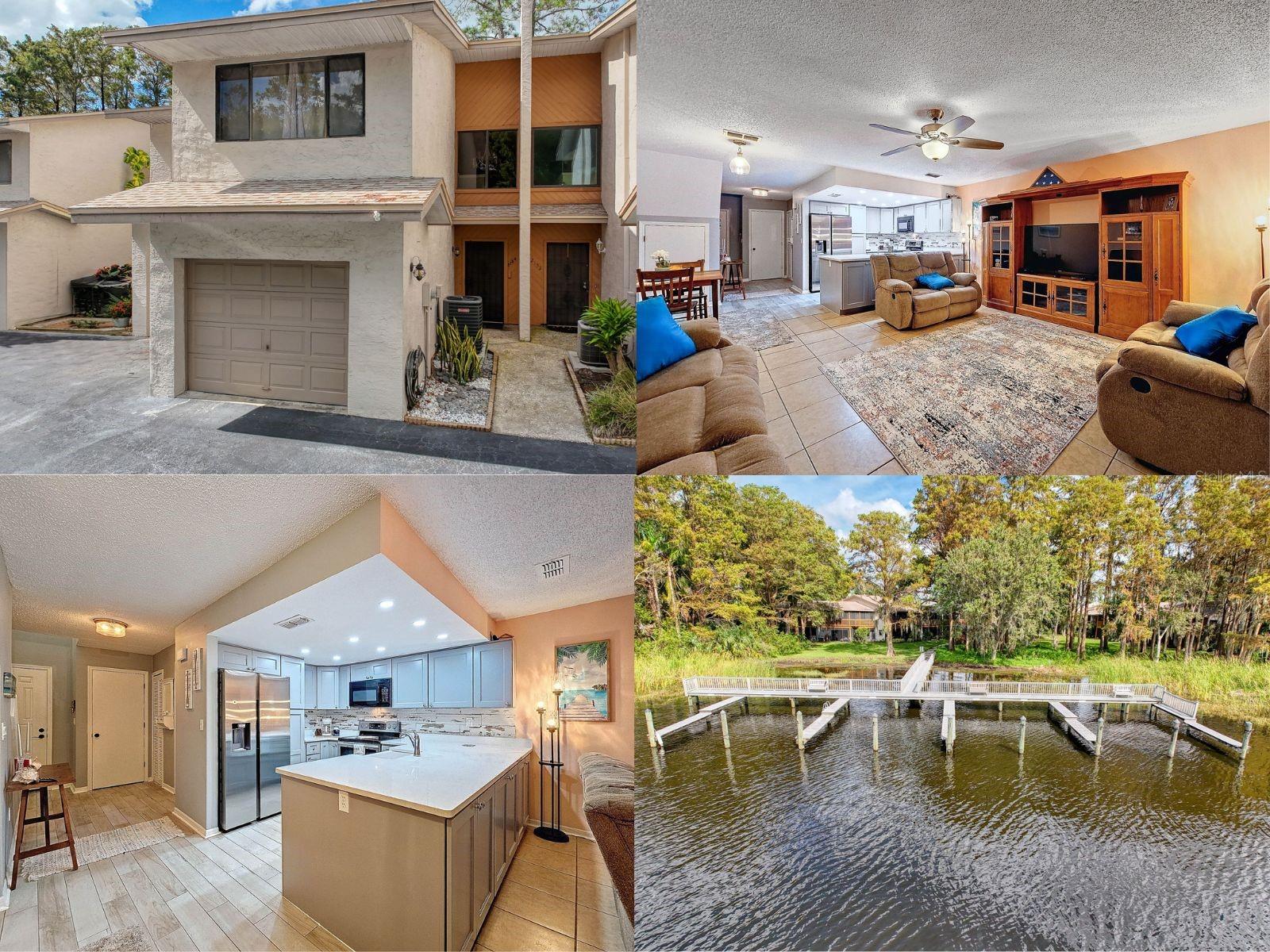 Step right in to this carefully updated MOVE-IN READY 2 Bedroom /2.5 bath townhome with 1,516 sq ft of living space along with a 1-car garage. All major updates completed within the last 4 years, including roof, A/C with 10-year transferable warranty, water heater, and
appliances. The kitchen has been fully remodeled with granite countertops and upgraded cabinets, while bathrooms feature modern vanities and finishes. New lighting fixtures and switch plates throughout add a fresh, updated look.
ENJOY LAKEFRONT LIVING that includes 1 out of only 10 deeded boat slips (approx. $12K added value) providing direct access to Lake Tarpon for boating, fishing, and waterfront dining. This quiet townhouse community offers a pool and recently renovated hot tub overlooking the water,creating the perfect balance of comfort and lifestyle. Showings by appointment only.
MOTIVATED SELLER – BRING ALL REASONABLE OFFERS