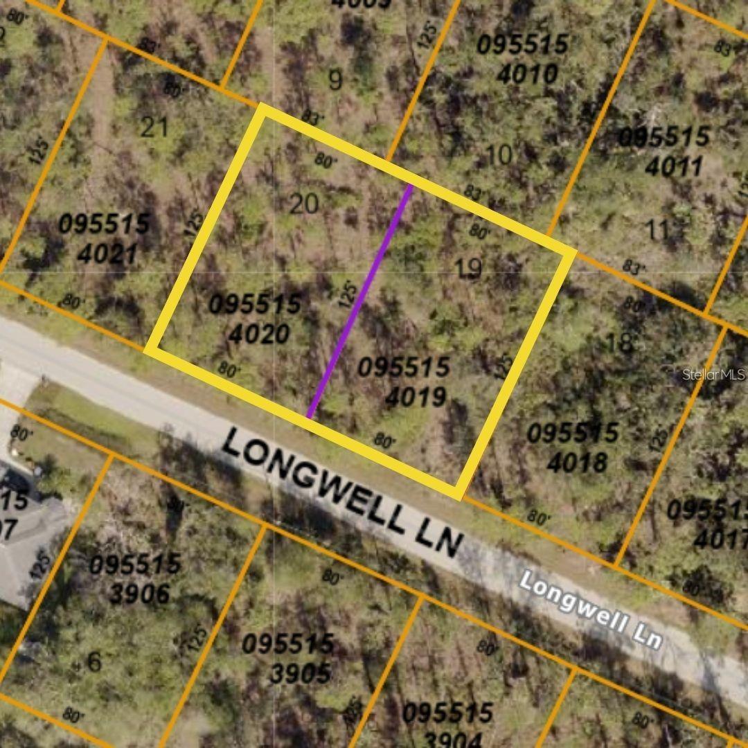 Great opportunity to buy two side by side properties in an amazing location. Create your amazing dream home in the beautiful city of North Port. Located with easy access to I-75, educational institutions, the Shannon Staub Library, and Suncoast Technical College, North Port Aquatic Center, and Sarasota Memorial Hospital (due to be built off Sumter & I-75). Additionally, its proximity to Port Charlotte and Venice enhances its appeal. Enjoy boating, golfing, fishing, and the beautiful beaches. There are no CDD fees or HOA restrictions, providing the freedom to personalize your property. Buy the 2 lots together #19 and #20. Build 2 homes, or 1 dream home down the middle for extra space. There is plenty of room for boat/RV parking and a pool. The seller would prefer to sell the lots together. You can go directly to the site.