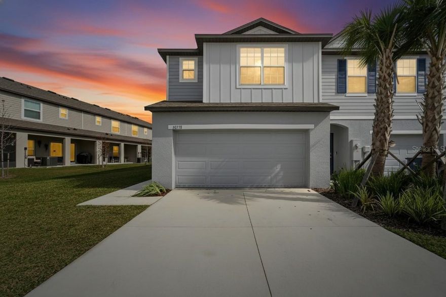 Live the Mirada Lagoon lifestyle in this beautifully upgraded 3-bedroom, 2-bath, 2 car garage townhome set on a WATERFRONT homesite with peaceful pond views. Located in the highly desirable Mirada community in San Antonio, FL, this move-in ready home offers modern finishes and resort-style amenities just a quick golf-cart ride from the CRYSTAL-CLEAR LAGOON. 
Owner is open to RENT TO OWN options.

The open main level is ideal for everyday living and entertaining, featuring TILE AND LUXURY VINYL PLANK FLOORING throughout, modern ceiling fans, and a stylish kitchen with quartz countertops, stainless steel appliances, tile backsplash, and a side-by-side refrigerator included. A WATER SOFTENER and REVERSE OSMOSIS SYSTEM add extra comfort.

Highlights: 
PETS ALLOWED with REFUNDABLE deposit
Energy efficient - low utility bills
Water softener and reverse osmosis system
Local, very responsive landlord
Access to 15 acre Lagoon and lagoon events
Upstairs laundry with washer and dryer
Storage ceiling rack in garage 
Blinds throughout
Smart home technology with keyless entry and video doorbell.

The monthly HOA (covered by the landlord) includes cable, internet, lawn care, and exterior maintenance making for truly low-maintenance living. Enjoy access to Mirada's resort-style amenities, walking trails, community events, and swim-up bar, all conveniently located near I-75, shopping, dining, hospitals, schools, and entertainment.

Call today to schedule your showing!