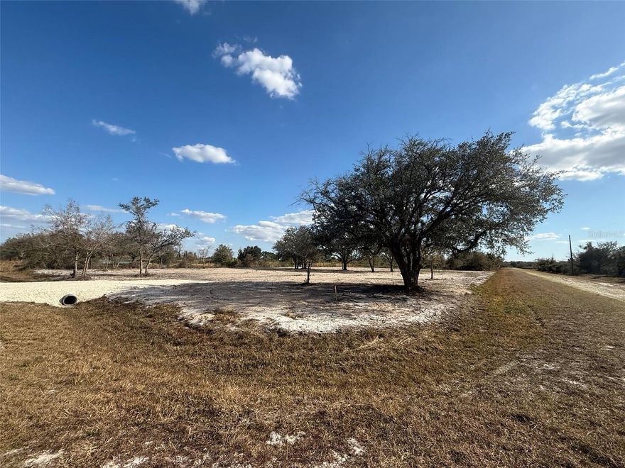 Build or bring your dream home to this spacious 1.25-acre corner lot located in Okeechobee. Zoned Agricultural Residential and cleared with a culvert in place, this property offers flexibility for a single-family home, double-wide, or barndominium. Survey included at closing, power pole nearby, and great neighbors. Enjoy room for farm animals, ATV riding, and peaceful country living just minutes from Kissimmee Prairie Preserve State Park.