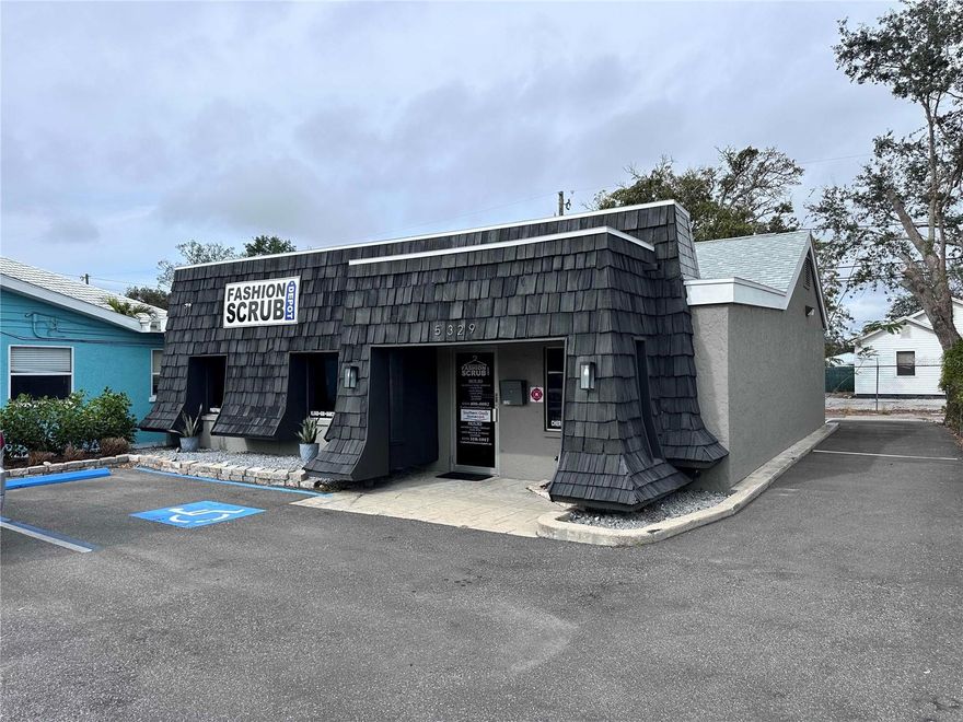 Professional office building on desirable Central Avenue with CRT zoning. Property has been used formerly as an engineering and also as a retail office but can be updated and reconfigured for various professional office uses. Current layout includes reception area with half bath, large executive office, small kitchen with 1/2 bath, 13 x 39 work room with adjacent storage areas. Roof and Central AC were replaced in 2020. New double pane windows installed in 2021. Newly resurfaced parking area, painted inside, added changing rooms. Lot has 50 feet of street frontage, 100ft depth and alley access with parking for 6-8 cars. Located in non flood zone X. Cedar Siding Front facade. Three Tankless Under Sink Water Heaters. Great west central St Pete location convenient to downtown.