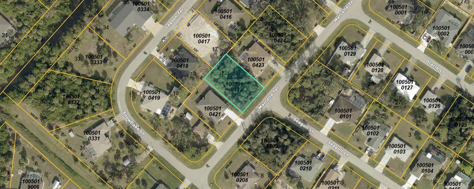 Priced to sell at $19,900, this lot in North Port offers excellent potential for building your forever DREAM single-family home with room for outdoor living. Zoned R1 and located in a quiet residential area with no HOA or deed restrictions. Located in a NO-FLOOD ZONE. Centrally positioned halfway between Sarasota and Fort Myers, the lot has convenient access to I-75, US-41, schools, shopping, and Gulf Coast beaches. Don’t miss this opportunity to start fresh on a clean slate in a rapidly growing area! Also an investment opportunity for the long haul.