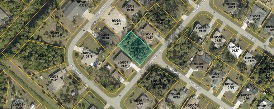 Priced to sell at $19,900, this lot in North Port offers excellent potential for building your forever DREAM single-family home with room for outdoor living. Zoned R1 and located in a quiet residential area with no HOA or deed restrictions. Located in a NO-FLOOD ZONE. Centrally positioned halfway between Sarasota and Fort Myers, the lot has convenient access to I-75, US-41, schools, shopping, and Gulf Coast beaches. Don’t miss this opportunity to start fresh on a clean slate in a rapidly growing area! Also an investment opportunity for the long haul.