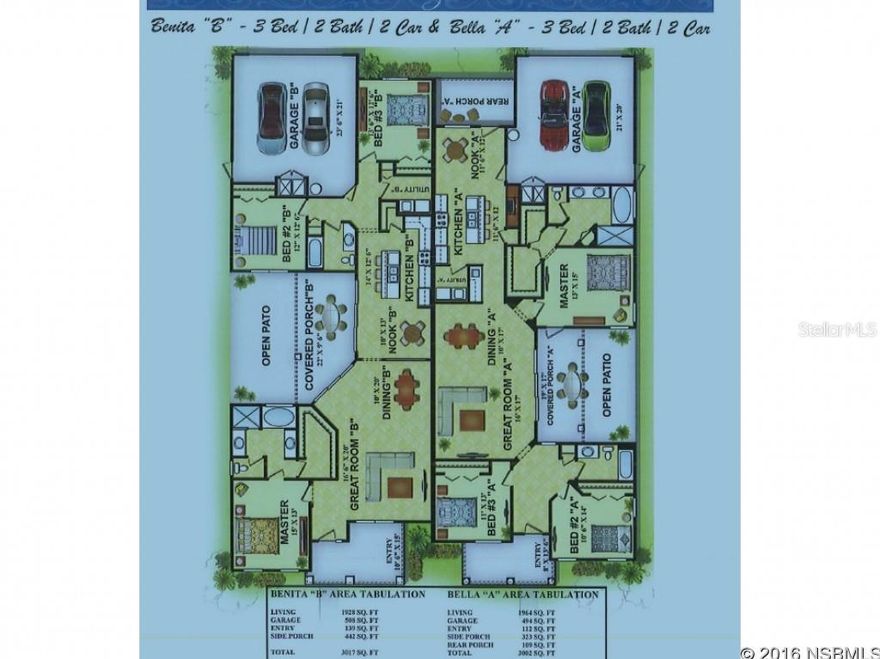 Venetian Bay Savanah Point attached home. Stanley Homes Bella Model