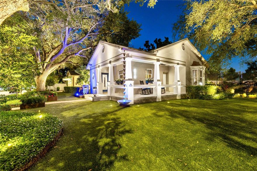 Effortless Luxury — Intelligent Design — Uncompromising Living. This custom, single-level home was rebuilt by a recognized builder and interior designer. It offers over 3,000 sq ft under roof, including 2,464 sq ft of climate-controlled living space. The seller is open to creative financing discussions, including seller-held terms or assisting a qualified buyer in reducing their mortgage rate into the low 5% range.
Inside, the home features true nail-down white oak hardwood flooring, high ceilings, and bathrooms finished in natural stone and marble. A fully integrated Control4 smart home system manages lighting, window coverings, climate control, and entertainment. The audiovisual package includes four mounted flat-panel TVs, eleven sound zones, and 5.1 surround sound in three rooms with three subwoofers for a rich, balanced audio experience. A custom rear entry leads to a 408 sq ft screened lanai finished in travertine, extending everyday living outdoors. The outdoor kitchen includes a stone-wrapped island and perimeter, marine-grade stainless grill, convection microwave, dishwasher, interior-lit cabinetry, and pendant lighting. Above, a motorized louvered roof adjusts instantly to sun or rain. A freestanding spa sits just beyond under a softly lit roof structure, offering a private place to unwind. The fully air-conditioned garage is a rare advantage. The home is equipped with a whole-house natural gas generator, impact-resistant windows and doors, a hurricane-rated garage door, standing seam metal roof, and an eight-zone HD camera system. The property is located outside the flood zone.  The 9,060 sq ft lot is framed by mature oaks, structured hedging, water features, and professional LED landscape lighting. Premium artificial turf is installed throughout the front, side, and rear yards, with a padded area in back suitable for pets, play, or simple relaxation.  Located in a top-rated school district and just minutes to Tampa International Airport, the Westshore business district, International Plaza, and notable dining, this home offers daily convenience and quiet privacy in equal measure.

Schedule your private showing