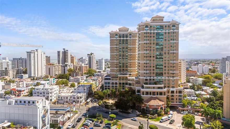 This stunning, fully remodeled residence at Gallery Plaza offers breathtaking ocean views from every room and is truly turnkey. Offering just under 1,000 square feet, the 1-bedroom, 2 full-bath layout can easily be converted into a 2-bedroom configuration, adding exceptional flexibility and value. Located in a full-service amenities building, residents enjoy top-tier offerings including 24/7 concierge service, a resort-style pool, and elegant lobby lounge areas. A full backup generator and water cistern ensure uninterrupted comfort and convenience at all times. A LIV Fitness Club is conveniently located on the building’s 5th floor; while not included among the building’s amenities, residents benefit from discounted membership rates. The unit also includes two enclosed garage parking spaces—a rare and valuable feature in Condado. Perfectly positioned, the building sits directly across the street from SuperMax Supermarket, providing 24/7 grocery convenience, and is just a short walk to the vibrant dining scenes of Calle Loíza and central Condado. Despite its prime location, the residence is tucked into a quiet pocket of the neighborhood, offering a sense of privacy and tranquility. It’s also just a 5-minute walk to Robinson School and St. John's School.
