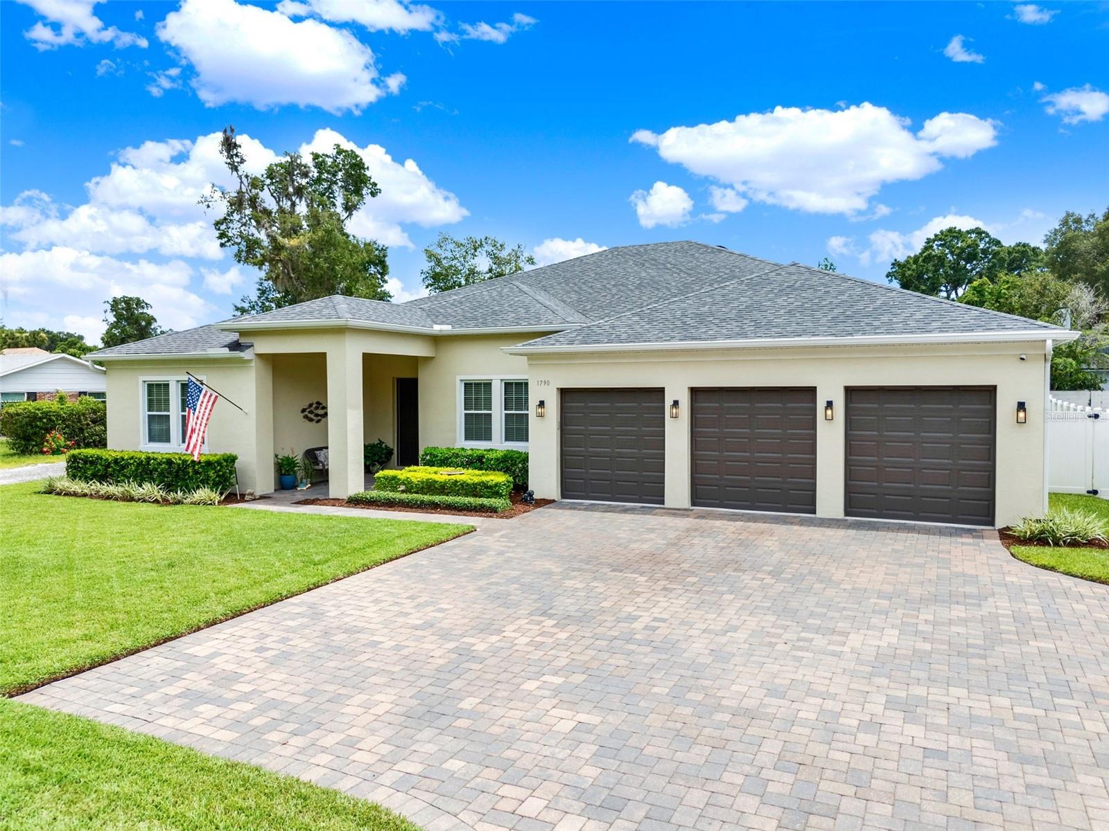 Stunning 4 Bedroom, 3.5 Bathroom Executive Home Near Wekiwa Springs with NO HOA! Welcome to your dream home—where elegance, space, and functionality converge in perfect harmony. Built in 2020 and sold in 2021, this newer, spacious, fully upgraded 4 bedroom, 3.5 bathroom residence offers 3,388 square feet of thoughtfully designed living space perfect for entertaining, but also for privacy! You’ll love the three way split floor plan, the expansive, open, seamless flow throughout the common areas, and the natural light everywhere — all enhanced by soaring 10-foot ceilings, stately 8-foot doors, 5 1/4” baseboards, and elegant porcelain tile. The front guest bedroom features its own ensuite full bathroom, perfect for multigenerational living or out-of-town guests. The heart of the home is a gourmet kitchen, complete with stainless steel appliances, granite countertops, 42” solid wood cabinetry, a large central island with a workspace farmhouse sink and breakfast bar, a walk-in pantry with custom shelving, and a spacious dinette overlooking a pristinely landscaped backyard. The primary suite feels like a spa getaway, offering privacy, spaciousness, dual walk-in closets with custom closet systems, dual vanities, a large soaking tub, a separate glass-enclosed shower, and a private water closet. Situated on nearly a 1/3 of an acre, this beautifully landscaped and meticulously cared for property is absolutely stunning. Your fully fenced backyard is pristine, peaceful, and ready for your personal touch! Imagine a pool, a hot-tub, and a fire pit area out here! With no HOA, you have the freedom to make this property into exactly what you’ve always wished for. Additional highlights include: Whole-house surge protection, a screened-in patio, a spacious indoor laundry room with laundry sink and built-in cabinetry, double-pane windows throughout for quiet comfort and energy efficiency, and an oversized 3.5-car garage with workbench, cabinets, and storage shelves. This oversized garage is perfect for vehicles, kayaks, bikes, tools, or even a workshop. Situated directly across the street from Wekiwa Springs State Park, you’ll have kayaking, paddleboarding, hiking, mountain biking, camping, and fishing right at your doorstep. Easy access to 429 and I-4 makes commuting a breeze, while the brand new Planet Fitness just down the street and a nearby grocery stores and pharmacies offer small-town convenience in this highly desirable, well-established area! This is more than a home—it’s a lifestyle upgrade. Don’t miss this opportunity! Call me today to set up your private showing!
