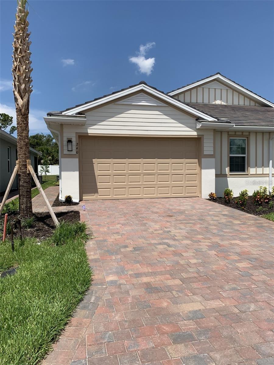 Beautiful villa in gated community - The Carrington model feautres open floo plan with spacious primary bedroom with ensuite bath and walk-in closet. Guest suite and full bath plus den. Beautiful kitchen with quartz countertops, soft-close cabinets, private laundry room and lots of additional storage. Clubhouse has pool, fitness center and bocce ball, dog-park onsite all locationed at the corner of Jacaranda & Border Road near the new Sarasota Memorial Hospital Venice Campus. Quick access to I-75 and close to downtown historic Venice and beaches. Lawn maintenance is included.