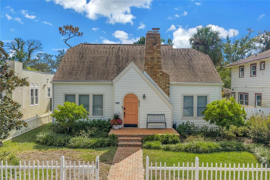 Step inside this beautifully preserved and thoughtfully updated home in one of St. Petersburg’s most desirable neighborhoods, Historic Kenwood. This 2 bedroom, 1 bath charmer blends classic 1920s character with modern comfort and efficiency. As you enter, you’re greeted by a bright, inviting living room with refinished original hardwood floors, high ceilings, and ample natural light. The dining room flows seamlessly into a fully remodeled kitchen featuring new micro-shaker cabinetry, quartz countertops, and stainless steel appliances, including a natural gas stove. Both bedrooms offer additional storage in the built-in closets, and the bathroom has been tastefully restored, boasting abundant character. Outside, you can enjoy Florida living year-round with the screened-in porch, while having peace of mind of minimal yard work thanks to the extensive front and backyard landscaping and hardscaping with wells and an irrigation system (2022), not to mention ample space for a future pool. The detached two car garage provides plenty of additional storage and is home to the full set of hurricane shutters for the house. The home retains its historic touches, original glass doorknobs, built-in cabinetry, and detailed trim, while offering modern upgrades. Recent improvements include a new AC unit and all new ductwork (2018), new 200-amp electrical service with subpanel in the garage (2018), new garage doors (2020), and a complete Hardie board residing and exterior paint refresh (2024). Located just blocks from Seminole Park and Grand Central District’s boutiques, restaurants, and galleries, this home offers the ideal balance of character, community, and convenience. Just minutes from Downtown St. Pete and a short drive to the beaches, this is one of the best values in Kenwood today.