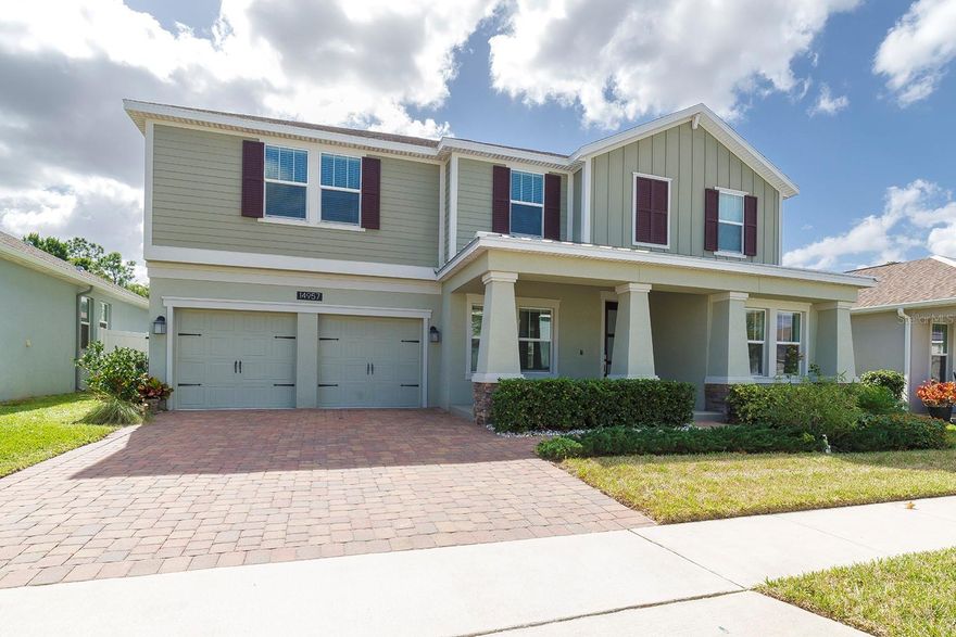 Enjoy living in this Beautiful 5 Bedroom, 4 full Baths, Single Family home at Panther View Winter Garden . Carpeted Flooring in all bedrooms, Kitchen and living room and Dining room are all tiled floors, stainless steel kitchen appliances, Beautiful Backyard with a Provide pool . 
Master Bedroom located on the second floor, spacious Master bedroom and bathroom, plenty of closet space. Detached 3 Car garage, home is approximately 3784 sq. ft. Community offers playground This home is located in the Orange County Golf Course Area , beautiful location off Road 429. This is s Solar Smart home community and close to top-ranked schools and in friendly walkable area. Minutes away from Theme Parks as well as wonderful shopping and dining option
