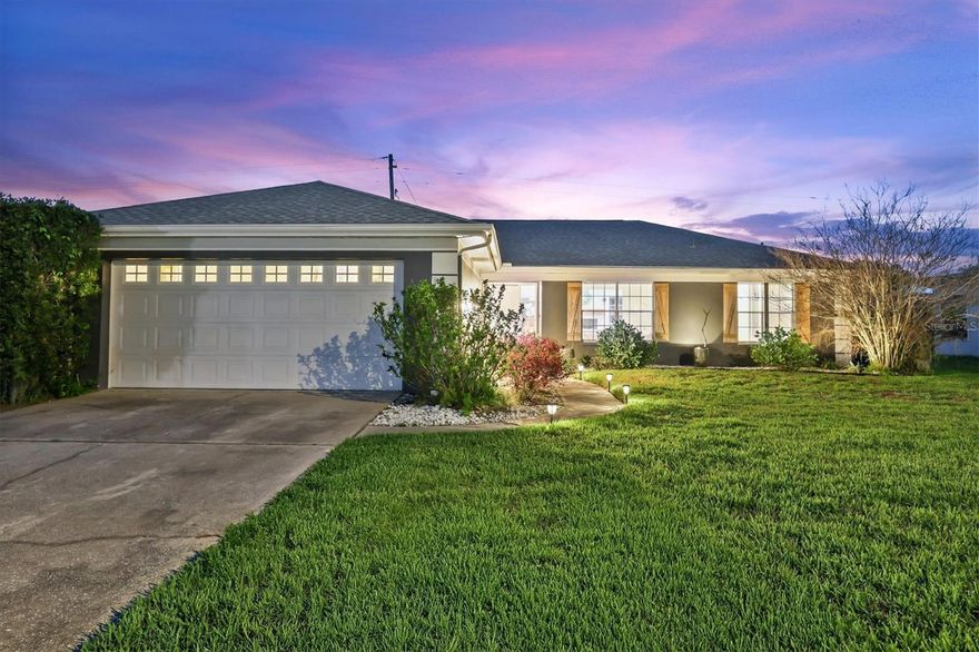 Completely transformed and packed with high-end upgrades, this 3-bedroom, 2-bathroom home in Fairway Springs 
stands out immediately with a level of finish, design, and attention to detail that’s rarely found at this price point. 1677 Sqft Heated (2406 Sqft TOTAL)
From the moment you pull up, the curb appeal sets the tone with a newer roof (2023), fresh exterior paint, and a clean, well-maintained presence. Step inside and the impact is immediate. Brand new porcelain tile flooring runs throughout, paired with a fully opened layout that creates a bright, modern, and highly functional living space. Natural light fills the home, while the wood-burning fireplace anchors the living room with warmth and character.

The kitchen is a true centerpiece, redesigned to impress and built for everyday living. Featuring quartz countertops with a waterfall edge, farmhouse sink, tile backsplash, upgraded appliances, and custom lighting, this space blends style and practicality seamlessly. The reconfigured layout enhances flow, making it ideal for entertaining or simply enjoying the space day-to-day.

This home isn’t just cosmetic it’s been upgraded where it matters most. Enjoy peace of mind with a new electrical panel (2023), newer HVAC system (2020), updated plumbing fixtures, and a long-life exterior paint rated up to 20 years. Inside, you’ll find full interior repaint, popcorn ceiling removal, recessed lighting, and updated fixtures throughout, giving the home a clean, modern finish from top to bottom.

The primary suite has been fully renovated, offering a fresh, private retreat with an updated bathroom designed with comfort and style in mind. The guest bathroom has also been upgraded, creating a consistent, move-in-ready feel throughout the home. All bedrooms are well-sized and versatile, perfect for family, guests, or a home office setup.

Out back, the covered lanai, fully fenced yard & fire pit area offers plenty of room to relax, entertain, or create your ideal outdoor space. A smart irrigation system adds convenience, while the oversized lot and 2-car garage provide both space and flexibility.

The Fairway Springs community for $385/Yr HOA Fee adds even more to enjoy, offering residents access to a clubhouse with planned activities and entertainment, along with a community pool perfect for relaxing weekends or connecting with neighbors.

Location ties it all together Centrally located in New Port Richey, this home offers easy access to Trinity Hospital, shopping, dining, and everyday conveniences, with a short drive to Tampa International Airport and the Gulf Coast’s beautiful beaches.

Homes with this level of upgrade, layout improvement, and overall condition don’t come around often. This is one you’ll want to see in person. HOME HAS ASSUMABLE FLOOD INSURANCE POLICY ONLY $1,000/Yr