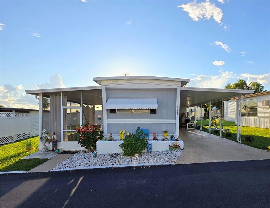 Welcome to this charming 1973 single-wide manufactured home located in a desirable 55+ community where you own the land. This two-bedroom, one-and-a-half bath home offers a practical layout with plenty of updates. The open living and dining area provides a cozy space for relaxing or entertaining, while the kitchen features ample cabinetry and counter space. The primary bedroom is in the back of the home, and the second bedroom can easily serve as a guest room, hobby room, or office, which includes its own half bath for added convenience.

Enjoy the benefits of community living with quiet surroundings, mature landscaping, and like-minded neighbors. With affordable taxes and ownership of the land, this property is a fantastic opportunity for downsizing, retirement living, or a seasonal getaway.
