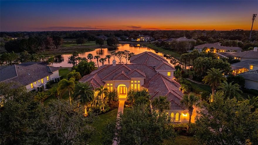 This stunning estate home was built with every detail in mind — you truly won’t find yourself wanting for a thing. Every day feels like you’ve woken up in your own private resort. Designed and built by John Cannon Homes, this masterpiece blends elegance, comfort, and craftsmanship in every corner.

You’ll fall in love with the chef’s kitchen, complete with top-tier finishes and an open, welcoming feel that’s perfect for entertaining.  FIREPLACE in the sitting room that gives that warm home feeling.  The expansive master suite is something special, featuring a one-of-a-kind master bath with soaking tub and Master bedroom complete with FIREPLACE that really sets the mood and has to be seen to be fully appreciated.

Throughout the home, the design perfectly captures the beautiful lake and golf course views through custom windows and glass details — especially from the upstairs bonus room that feels like your own private penthouse.

And when it’s time to unwind, head to your private movie theater room for a quiet evening in — maybe grab a popcorn machine and make it the full experience. Outside, the luxurious pool and spa area complete the resort-style living, with direct access to two separate baths for added convenience.


All of this, just a short drive from Siesta Key’s world-famous beaches and the shops and dining at St. Armands Circle — so you can enjoy the best of Sarasota’s coastal lifestyle without sacrificing comfort or privacy.

Why go on vacation when you can live like you’re on one every day? Come see this incredible home for yourself — it’s the perfect blend of sophistication, comfort, and pure Florida luxury.