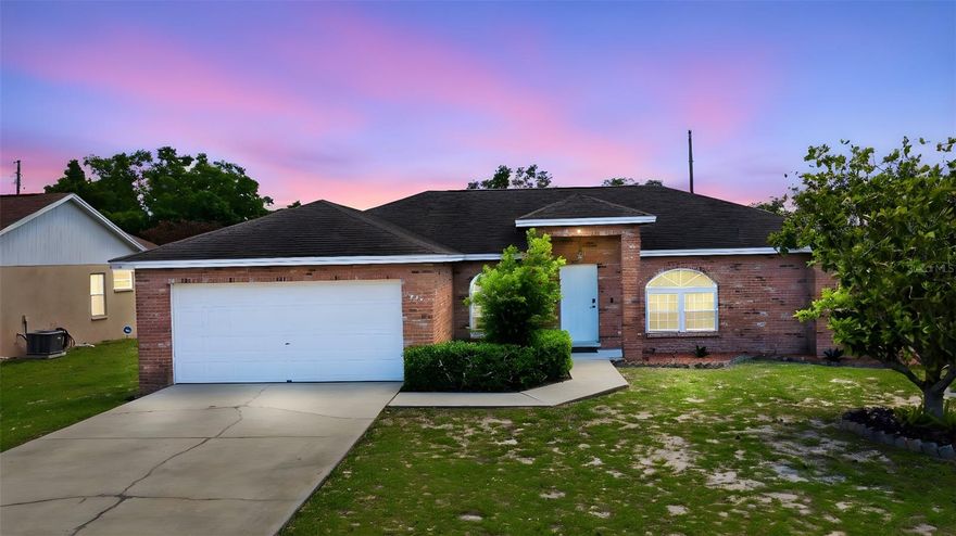 Welcome home to this move-in ready 3-bedroom, 2-bath, 2-car garage block home in the sought-after Highland Pointe subdivision. Just minutes from downtown Lake Wales! Offering 1,730 sq ft of heated living space on a generous 10,019 sq ft lot, this solid concrete block and stucco home is built to last and designed for comfortable Florida living.
The split floor plan delivers privacy where it counts, the spacious primary suite features an oversized walk-in closet and dual-vanity en-suite bath. Entertain effortlessly in the open living and family areas, then step out to your fully enclosed screened lanai and enjoy Florida's beautiful weather year-round. New double-pane windows add energy efficiency throughout.

Tucked inside a quiet community of just 94 homes with a low $17/month HOA, you're 2 minutes from Historic Downtown Lake Wales, close to Bok Tower Gardens, AdventHealth, and everyday shopping, with Orlando International Airport just 45 minutes away. Eligible for Cash, Conventional, FHA, USDA and VA financing. Schedule your showing today!