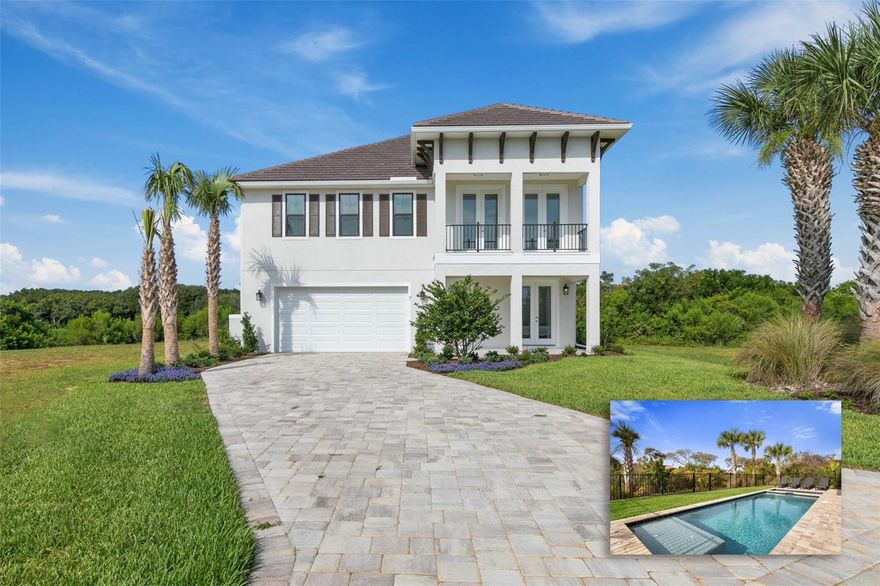 Experience coastal luxury at its finest in this stunning newer 2024-built home featuring a private pool with integrated spa, perfectly positioned just steps from the ocean in the highly sought-after Cinnamon Beach community. Designed for both elegance and comfort, this exceptional home offers refined coastal living with impeccable attention to detail throughout.
The outdoor living experience is exceptional, centered around the pool is your own resort-style oasis ideal for relaxing after a day at the beach or entertaining under the stars. Inside, light-filled interiors showcase soaring ceilings, an open-concept layout, and upscale finishes that blend modern sophistication with relaxed beachside charm.
With generous living spaces, beautifully appointed bedrooms, and seamless indoor-outdoor flow, this home is perfectly suited as a luxury primary residence, vacation retreat, or high-performing short-term rental. Whether you’re enjoying ocean breezes from the balcony, unwinding poolside, or taking a short stroll to the sand, every detail of this property reflects effortless coastal elegance.  Call for your private tour this one will not last long!