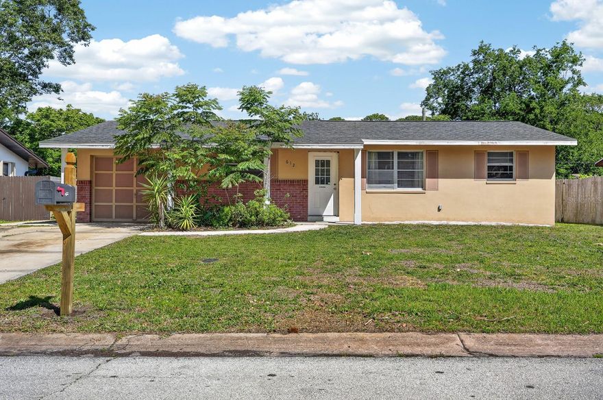 Welcome home to 612 Johnson Dr, a four-bedroom, two-bath home located in the heart of Ormond Beach. Offering a spacious layout with large bedrooms, two separate living areas, and a dedicated dining room, this home provides the flexibility today’s buyers are looking for. Tile and terrazzo flooring run throughout the main living areas, adding character and easy maintenance. A new roof was installed in 2023 for added peace of mind. The double driveway provides added parking options, and with no HOA, there is room to bring your boat or RV. Step outside to a generously sized private backyard with plenty of room to relax, entertain, garden, or create the outdoor space you’ve always wanted. Conveniently located near shopping, dining, parks, and everyday essentials, this property is a fantastic opportunity for anyone looking for space, value, and a great Ormond Beach location. Schedule your private tour today!